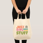 Tote Bag Juste une fille qui aime les trucs (Devant (produit))