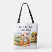 Tote Bag Juste Une Fille Qui Aime Les Vaches (Dos)