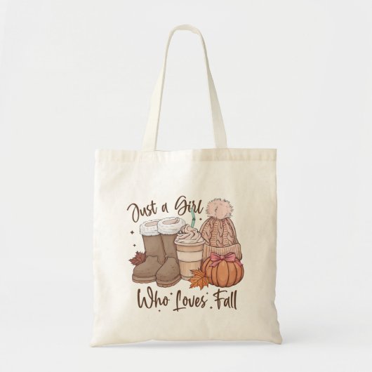 Tote Bag Juste une fille qui aime tomber (Devant)