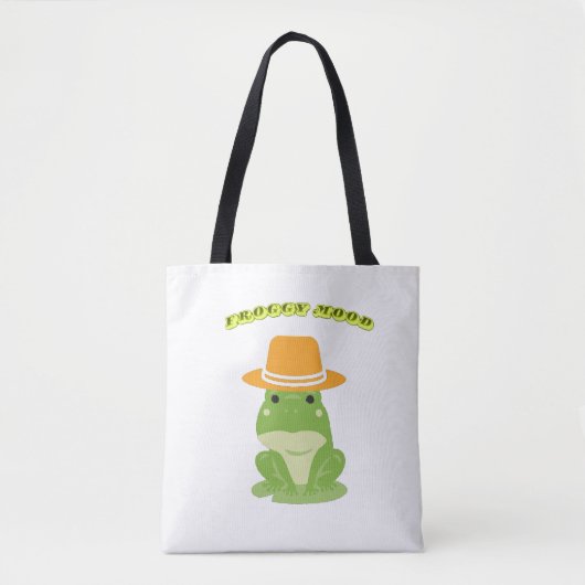 Tote Bag Juste une journée grenouille (Devant)