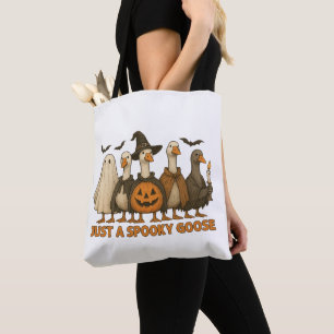 Tote Bag Juste une oie effrayante Halloween pour garçon fil