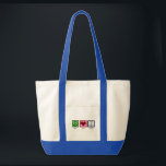 Tote Bag Justice de l'amour pour la paix<br><div class="desc">Un joli cadeau pour un avocat,  un avocat,  un juge ou une personne en droit. Un signe de paix,  un coeur,  et les échelles de la justice. Un bon cadeau pour une école de droit pour quelqu'un qui vient de passer le bar!</div>