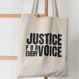 Tote Bag Justice pour chaque voix, Justice sociale et d'aut