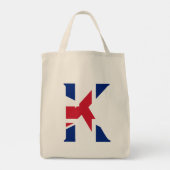 Tote Bag K Monogramme superposé sur Union Jack Flag gtcnt (Dos)