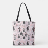 Tote Bag K-Pop & Chill Aesthetic Silhouette Minimalist  (Dos)