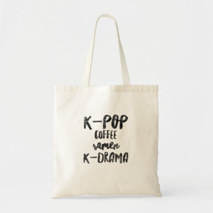 Tote Bag K-pop ramen à café