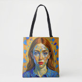 Tote Bag « Kaela » - Motif d'un passé (Devant)