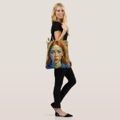 Tote Bag « Kaela » - Motif d'un passé (Sur le modèle)