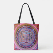 Tote Bag Kalachakra Sera Mandala en rose (Dos)
