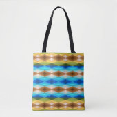 Tote Bag Kaleidoscope couleur plage Tropical Art Abstrait (Devant)
