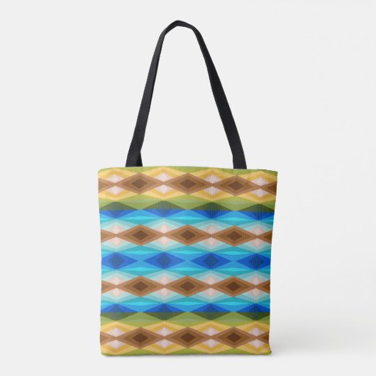 Tote Bag Kaleidoscope couleur plage Tropical Art Abstrait (Dos)