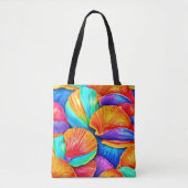Tote Bag Kaleidoscope des coquilles océaniques (Devant)