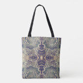 Tote Bag Kaléidoscope floral noir (Dos)