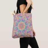 Tote Bag Kaléidoscope vintage hippie de fractale de (De près)