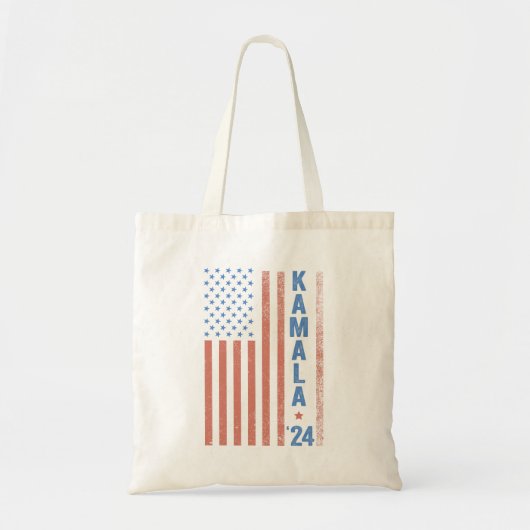Tote Bag Kamala : élection présidentielle du drapeau améric (Devant)