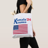 Tote Bag Kamala Harris avec drapeau américain (De près)