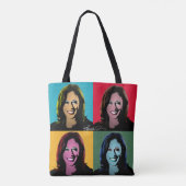 Tote Bag Kamala Harris Pop Art Peinture (Dos)