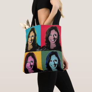 Tote Bag Kamala Harris Pop Art Peinture