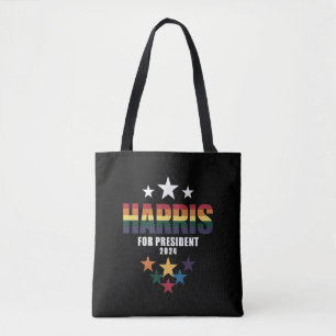 Tote Bag Kamala Harris Rainbow Gay pride élection LGBT 2024