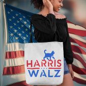 Tote Bag Kamala Harris Tim Walz Femmes Chats Sans Enfant Vo