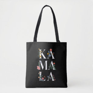 Tote Bag Kamala Harris vote botanique 2024 électeur floral