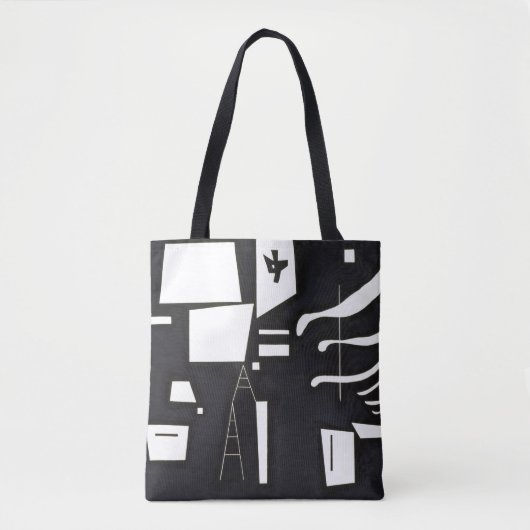 Tote Bag Kandinsky - Blanc - doux et dur, (Devant)