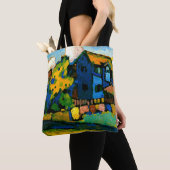 Tote Bag Kandinsky - Blaues Haus Klein (De près)