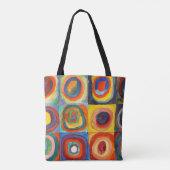 Tote Bag Kandinsky - Carrés aux cercles concentrés (Dos)