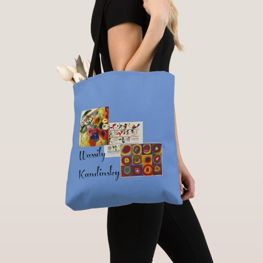 Tote Bag Kandinsky - Collage de trois tableaux (De près)