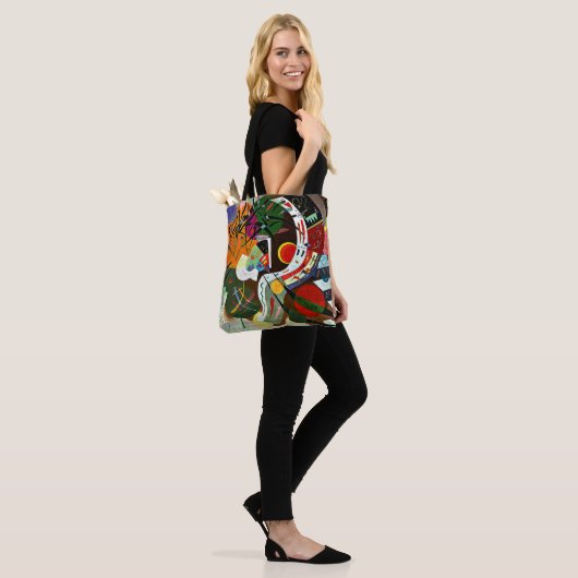 Tote Bag Kandinsky - Courbe Dominante (Sur le modèle)