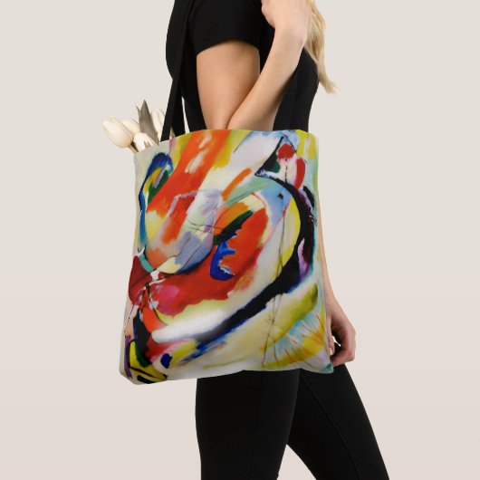 Tote Bag Kandinsky, Panneau Abstrait 1914 (De près)