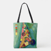 Tote Bag Kandinsky - Triangle multicolore (Dos)