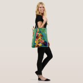 Tote Bag Kandinsky - Triangle multicolore (Sur le modèle)