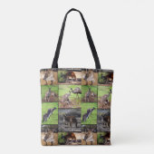 Tote Bag Kangaroo Photo Collage, Panier À Imprimer Complet. (Dos)