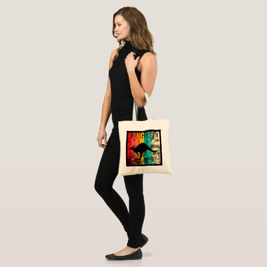 Tote Bag Kangaroo Retro (Devant (modèle))