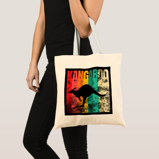 Tote Bag Kangaroo Retro (Devant (produit))