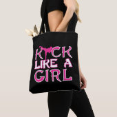 Tote Bag Karate Kickboxing Girl Fighter (De près)
