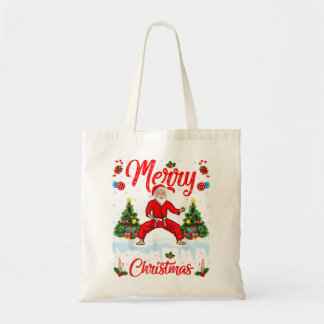Tote Bag Karate Martial Art Lover Xmas Père Noël Jouer Kara