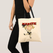 Tote Bag KARATÉ - T-shirts et cadeaux blonds de fille (Devant (produit))