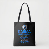 Tote Bag Karma N'A Pas De Menu... Yin Yang Graphic (Devant)
