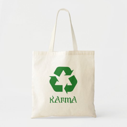 Tote Bag Karma Recycle Ce Qui Se Passe Autour De Nous (Devant)
