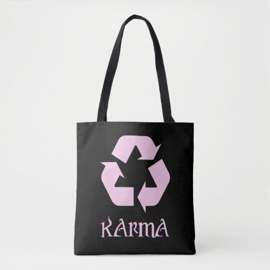 Tote Bag Karma Recycle Ce Qui Se Passe Autour De Nous (Devant)