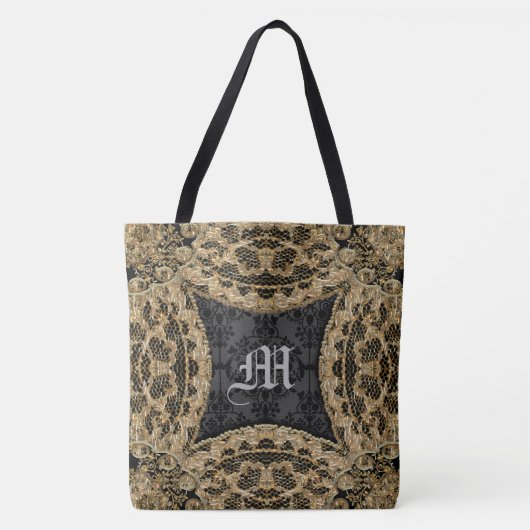 Tote Bag Kashmid Ebony Joli Monogramme personnalisé (Devant)