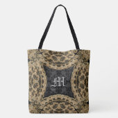 Tote Bag Kashmid Ebony Joli Monogramme personnalisé (Dos)