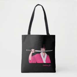 Tote bag Katana girl