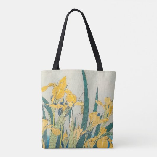 Tote Bag Katsushika Hokusai - Grasshopper et Iris (Dos)