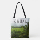 Tote Bag Kauai, Hawaï Landscape Scene (Dos)