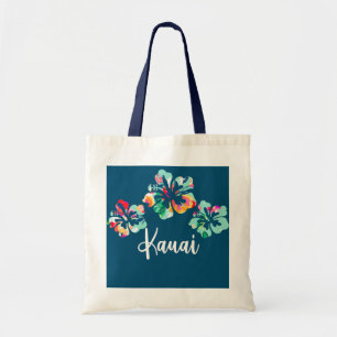 Tote Bag Kauai Hawaii Hibiscus Hawaii Surfer Fleur