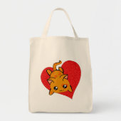 Tote Bag Kawaii Anime Kitty (Devant)