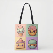 Tote Bag Kawaii Dessert Fourre-tout (Devant)